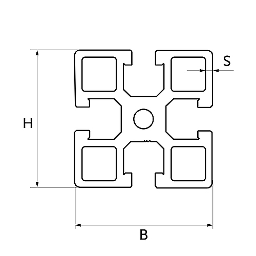 Structural profile 45x45x2-4